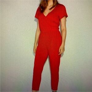 Express Red Wrap Maxi Dress with Flutter Sleeves